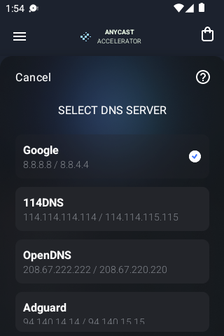 anycast加速器不能用android下载效果预览图